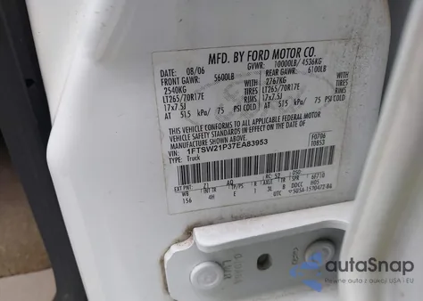 2007 Ford F-250 King Ranch/Lariat/Xl/Xlt from USA, damaged, VIN 1FTSW21P37EA83953